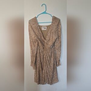 Savanna Jane Boho Paisley Long Sleeve Mini Fall Cottagecore Dress New Size Small